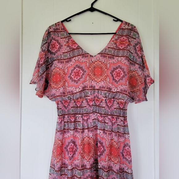 Rabbit Rabbit Rabbit Designs Geometric Pattern Maxi Dress Size 16 - Picture 5 of 10